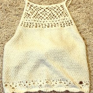 Hollister halter top white